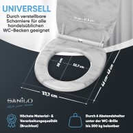 Soft Close Toilet Seat with Quick Release Marble