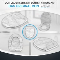 Soft Close Toilet Seat with Quick Release Marble