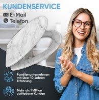 Soft Close Toilet Seat with Quick Release Marble