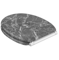 3 Piece Bathroom Set Marble Grey