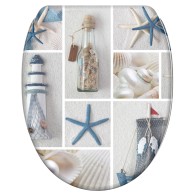 Soft Close Toilet Seat with Quick Release Sea Breeze