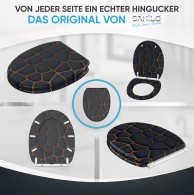 Soft Close Toilet Seat with Quick Release Mesh
