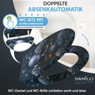 Soft Close Toilet Seat with Quick Release Midnight