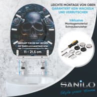 Soft Close Toilet Seat with Quick Release Midnight