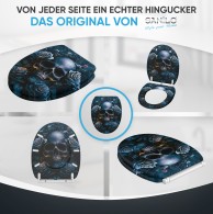 Soft Close Toilet Seat with Quick Release Midnight