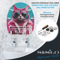 Soft Close Toilet Seat with Quick Release Neon Cat