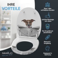 Soft Close Toilet Seat with Quick Release Newspaper