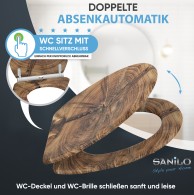 Soft Close Toilet Seat with Quick Release Old Tree