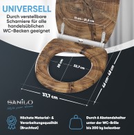 Soft Close Toilet Seat with Quick Release Old Tree