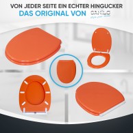 WC-Sitz mit Absenkautomatik Orange