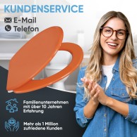WC-Sitz mit Absenkautomatik Orange