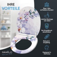 Soft Close Toilet Seat with Quick Release Orchid