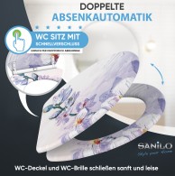Soft Close Toilet Seat with Quick Release Orchid