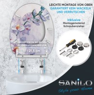 Soft Close Toilet Seat with Quick Release Orchid