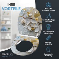 Soft Close Toilet Seat with Quick Release Ornella