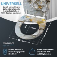 Soft Close Toilet Seat with Quick Release Ornella