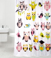 Shower Curtain Owl 180 x 200 cm