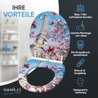 Soft Close Toilet Seat with Quick Release Paris
