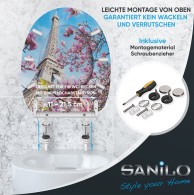 Soft Close Toilet Seat with Quick Release Paris