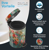 Bathroom Bin Petalo 3 Litres