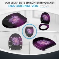 Soft Close Toilet Seat with Quick Release Purple Dust