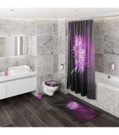 3 Piece Bathroom Set Purple Dust