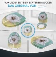 Soft Close Toilet Seat with Quick Release Dandelion
