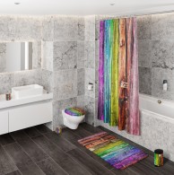 Shower Curtain Rainbow 180 x 200 cm