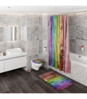 Toilet Brush and Holder Rainbow