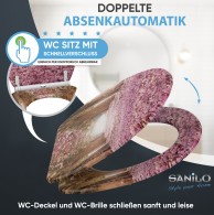 Soft Close Toilet Seat with Quick Release Romance