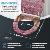 Soft Close Toilet Seat with Quick Release Romance