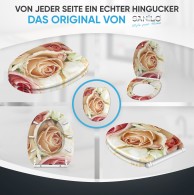 Soft Close Toilet Seat with Quick Release Pink Rose