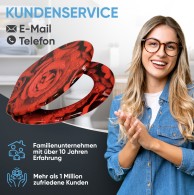 Soft Close Toilet Seat Red Rose