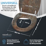 Soft Close Toilet Seat with Quick Release Rusty