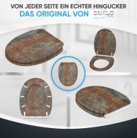 Soft Close Toilet Seat with Quick Release Rusty