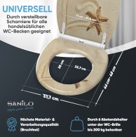 Soft Close Toilet Seat with Quick Release Sandy