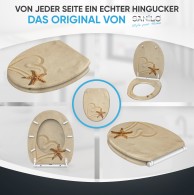 Soft Close Toilet Seat with Quick Release Sandy