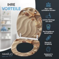 Soft Close Toilet Seat with Quick Release Sanibel