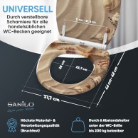 Soft Close Toilet Seat with Quick Release Sanibel