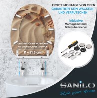 Soft Close Toilet Seat with Quick Release Sanibel