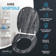 Soft Close Toilet Seat Schiefer