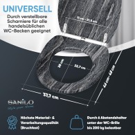 Soft Close Toilet Seat Schiefer