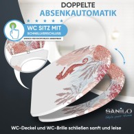 Soft Close Toilet Seat Sea Horse