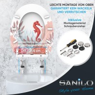 Soft Close Toilet Seat Sea Horse