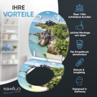 Soft Close Toilet Seat with Quick Release Seychellen