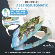 Soft Close Toilet Seat with Quick Release Seychellen