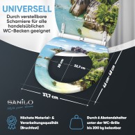 Soft Close Toilet Seat with Quick Release Seychellen
