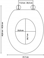 WC-Sitz mit Absenkautomatik Wave