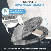 Soft Close Toilet Seat with Quick Release Skyline New York