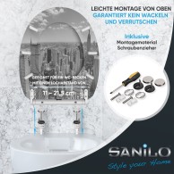 Soft Close Toilet Seat with Quick Release Skyline New York